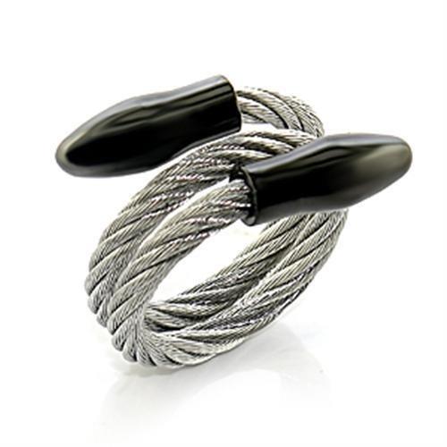LO396 - Stainless Steel Ring with No Stone-0