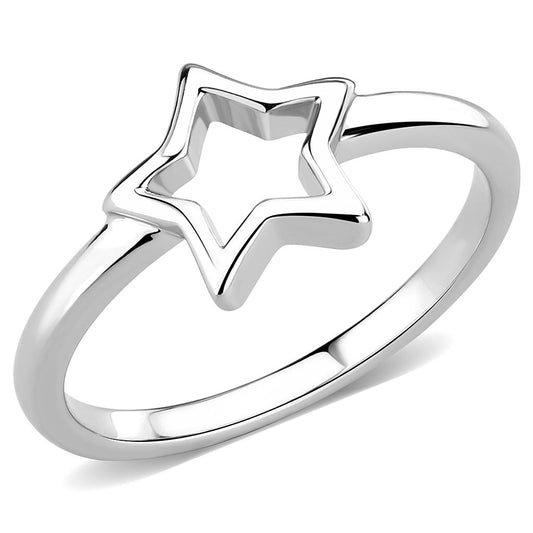 LO3982 - Rhodium Brass Ring with No Stone-0