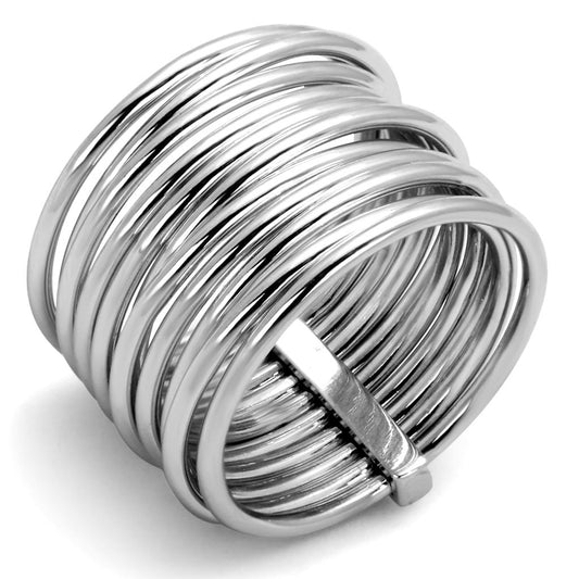 LO4082 - Rhodium Brass Ring with No Stone-0