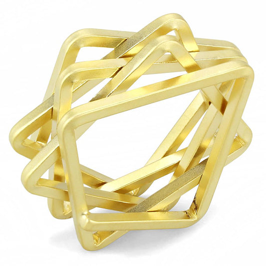 LO4236 - Matte Gold Brass Ring with No Stone-0