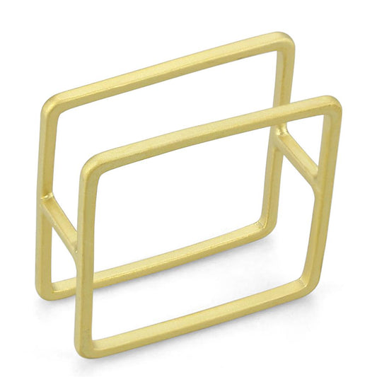 LO4239 - Matte Gold Brass Ring with No Stone-0