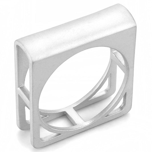 LO4255 - Rhodium Brass Ring with No Stone-0