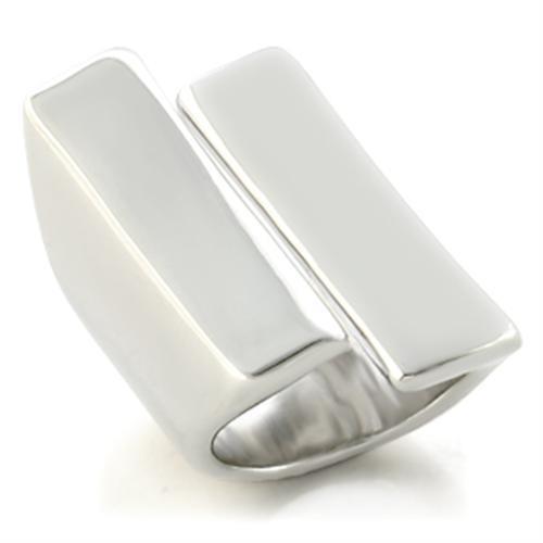 LO654 - Rhodium Brass Ring with No Stone-0