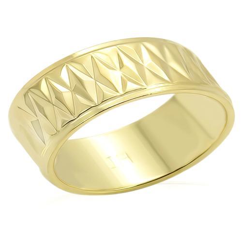 LO987 - Gold Brass Ring with No Stone-0
