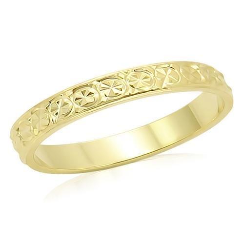 LO995 - Gold Brass Ring with No Stone-0
