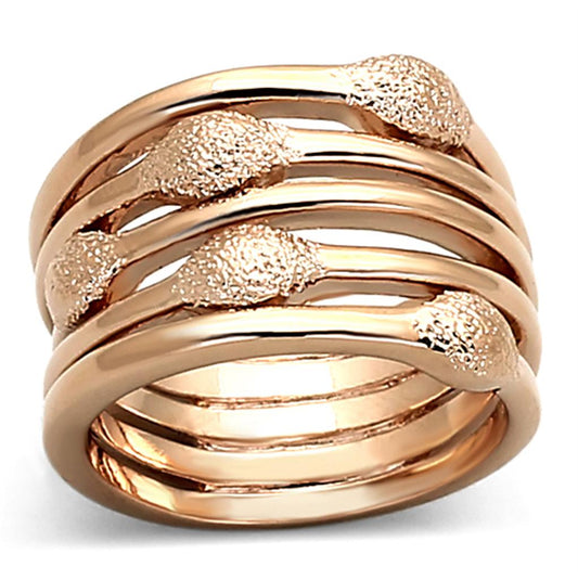 LOA899 - Rose Gold Brass Ring with No Stone-0