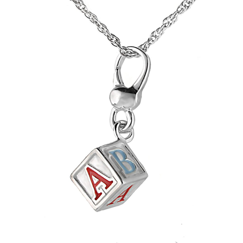 LOS424 - Silver 925 Sterling Silver Chain Pendant with No Stone-0