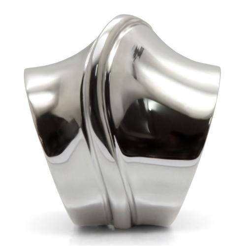 TK036 - High polished (no plating) Stainless Steel Ring with No Stone-4