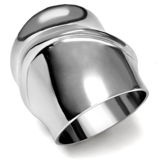 TK036 - High polished (no plating) Stainless Steel Ring with No Stone-0