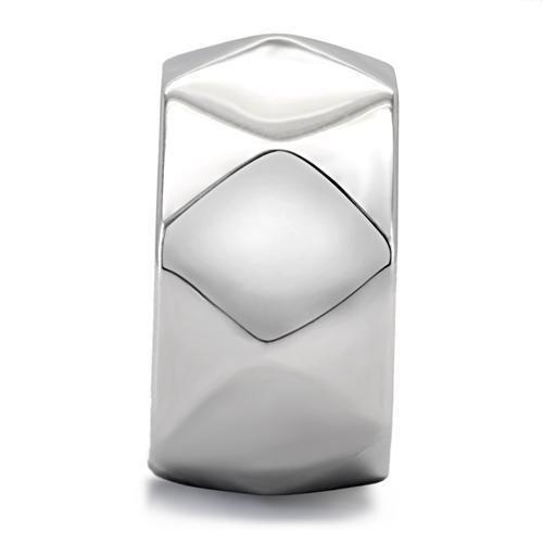 TK142 - High polished (no plating) Stainless Steel Ring with No Stone-4