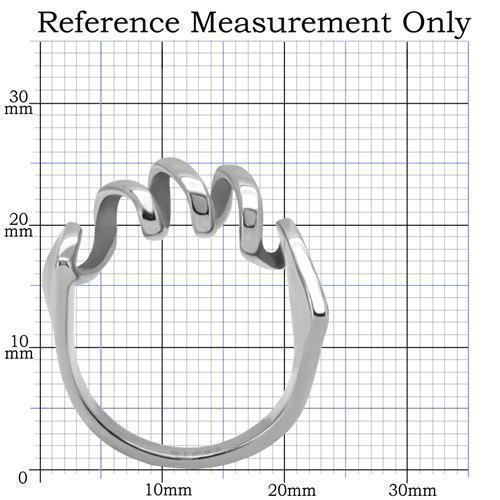 TK145 - High polished (no plating) Stainless Steel Ring with No Stone-1