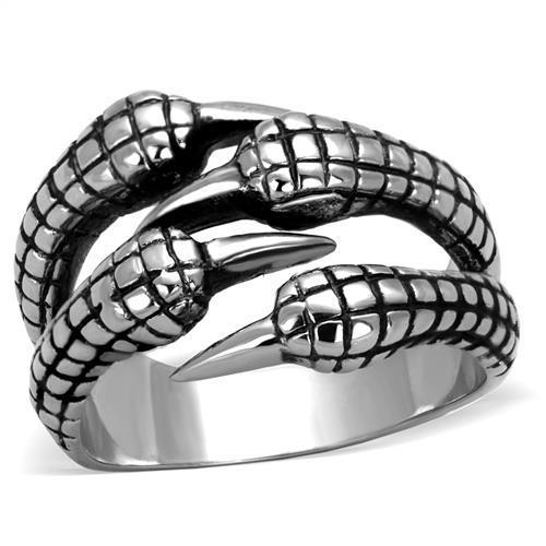TK1881 - High polished (no plating) Stainless Steel Ring with No Stone-0