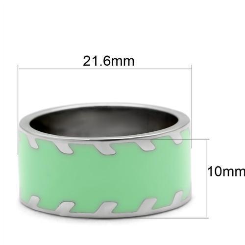 TK222 - High polished (no plating) Stainless Steel Ring with No Stone-1