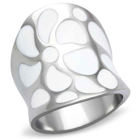 TK224 - High polished (no plating) Stainless Steel Ring with No Stone-0