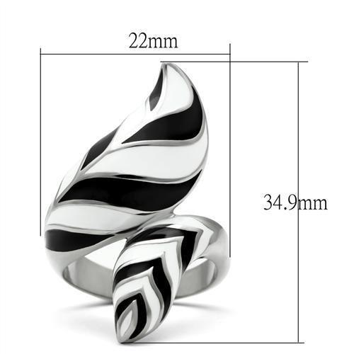 TK227 - High polished (no plating) Stainless Steel Ring with No Stone-1