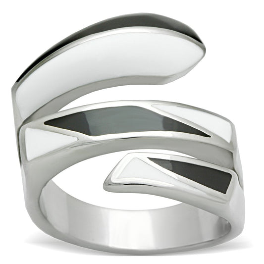 TK228 - High polished (no plating) Stainless Steel Ring with No Stone-0
