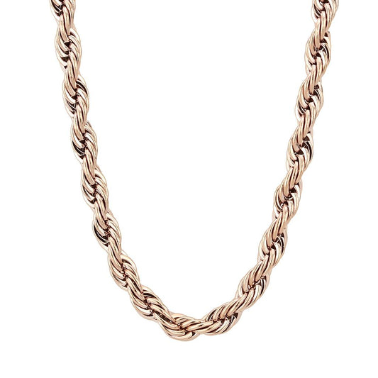 TK2434R - IP Rose Gold(Ion Plating) Stainless Steel Chain with No Stone-0
