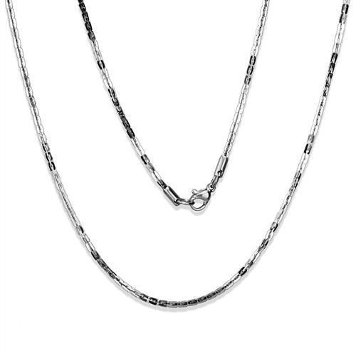 TK2440 - High polished (no plating) Stainless Steel Chain with No Stone-0