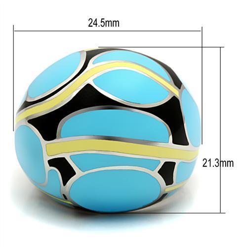 TK249 - High polished (no plating) Stainless Steel Ring with No Stone-1