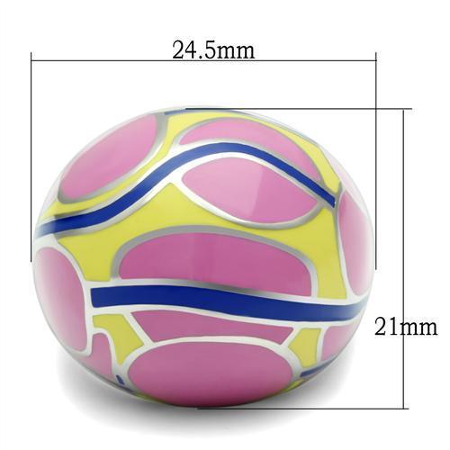 TK250 - High polished (no plating) Stainless Steel Ring with No Stone-1