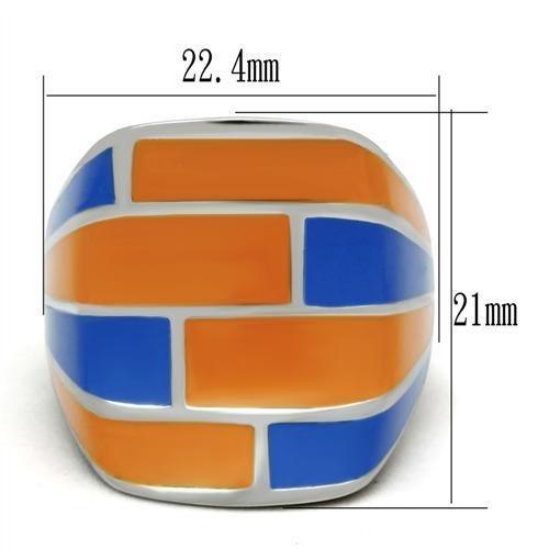 TK254 - High polished (no plating) Stainless Steel Ring with No Stone-1