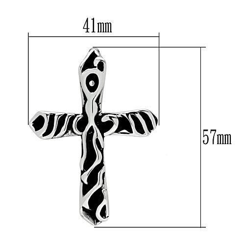 TK460 - High polished (no plating) Stainless Steel Chain Pendant with No Stone-1