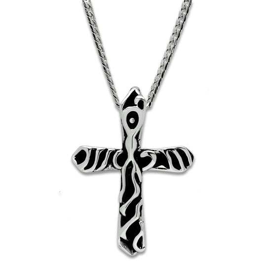 TK460 - High polished (no plating) Stainless Steel Chain Pendant with No Stone-0