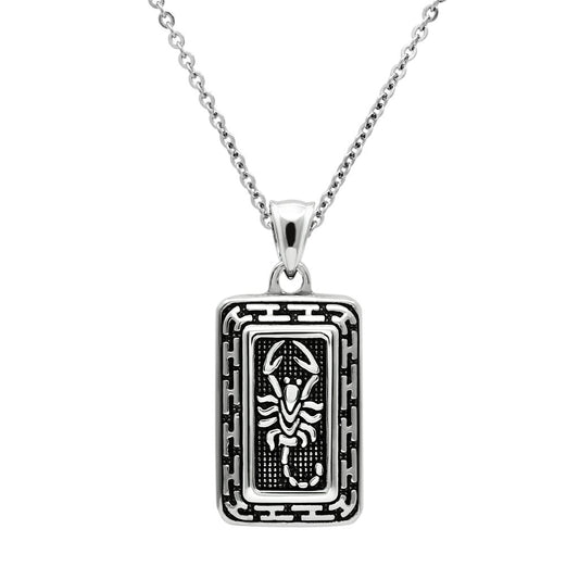 TK546 - High polished (no plating) Stainless Steel Chain Pendant with No Stone-0
