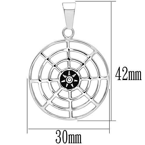 TK563 - High polished (no plating) Stainless Steel Necklace with No Stone-1