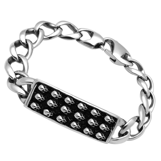 TK573 - High polished (no plating) Stainless Steel Bracelet with No Stone-0