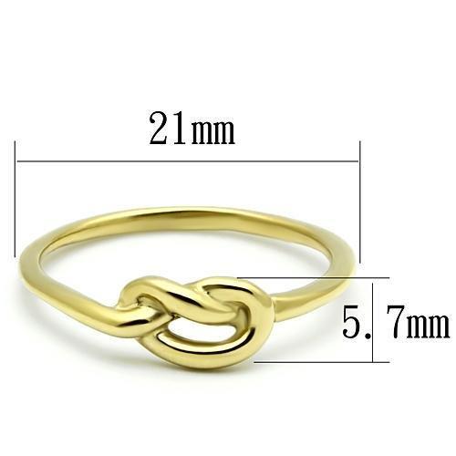 TK630G - IP Gold(Ion Plating) Stainless Steel Ring with No Stone-1