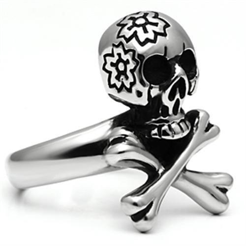TK667 - High polished (no plating) Stainless Steel Ring with No Stone-4