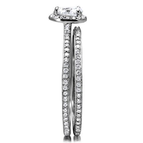 TS028 - Rhodium 925 Sterling Silver Ring with AAA Grade CZ in Clear-4