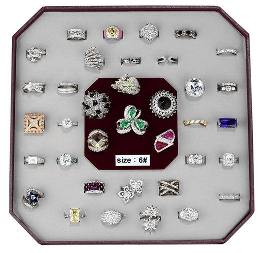 VK-004-SIZE6 - Assorted Brass Ring with Assorted in Assorted-0