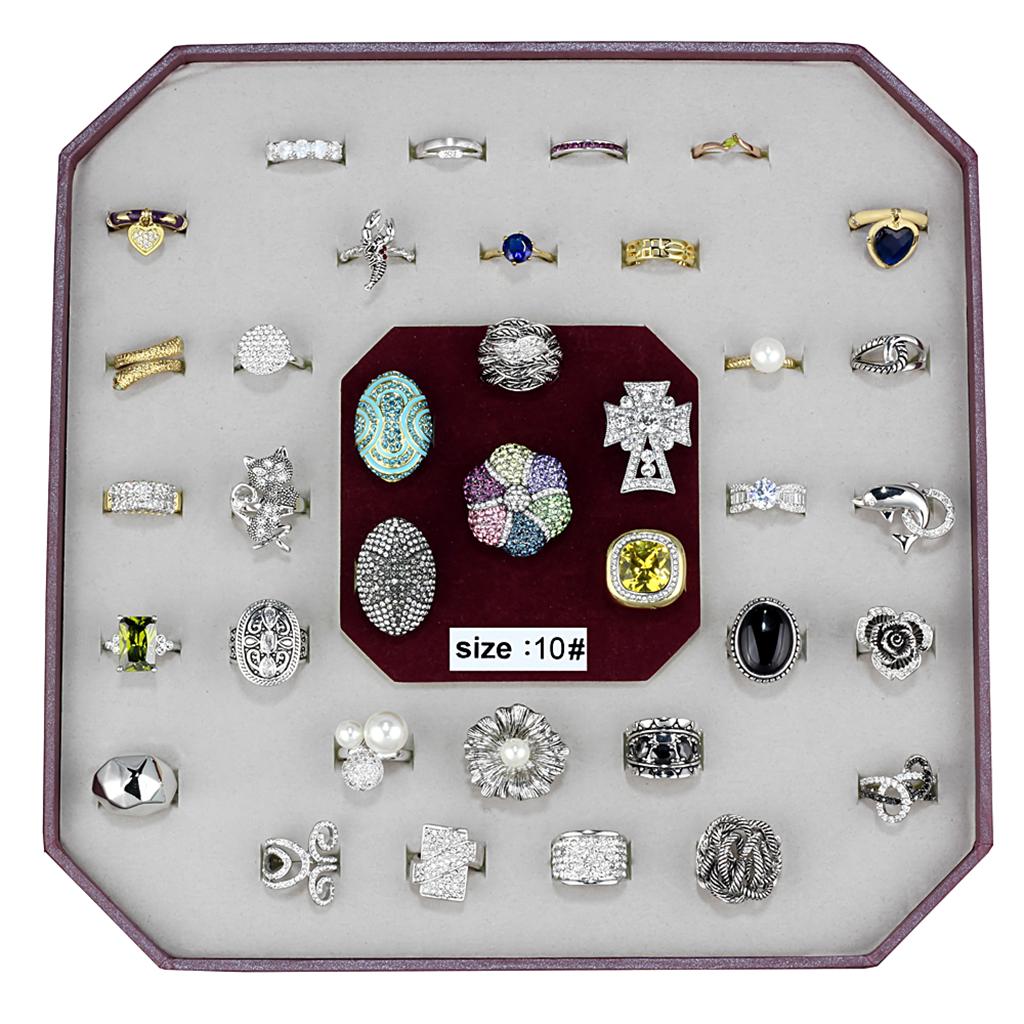 VK-007-SIZE10 - Assorted Brass Ring with Assorted in Assorted-0