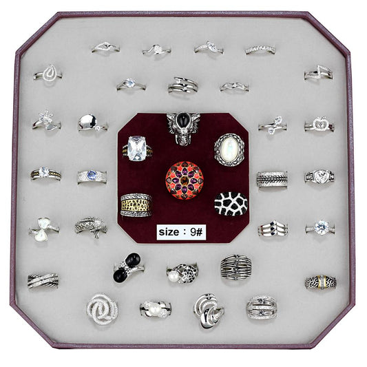 VK-011-SIZE9 - Assorted Brass Ring with Assorted in Assorted-0