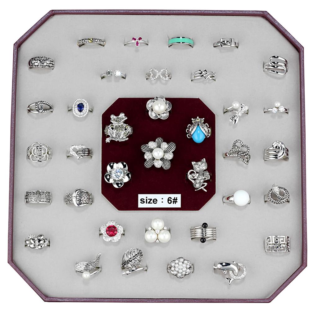 VK-015-SIZE6 - Assorted Brass Ring with Assorted in Assorted-0