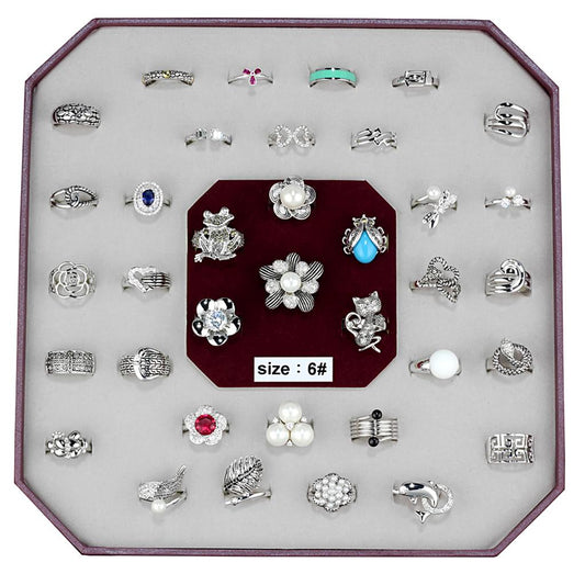 VK-015-SIZE6 - Assorted Brass Ring with Assorted in Assorted-0