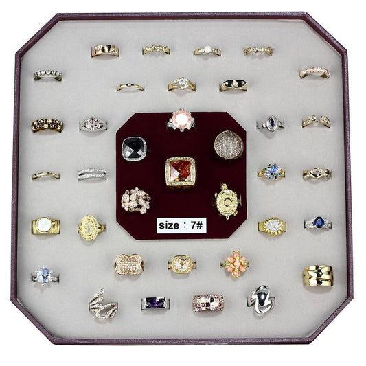 VK-015-SIZE7 - Assorted Brass Ring with Assorted in Assorted-0