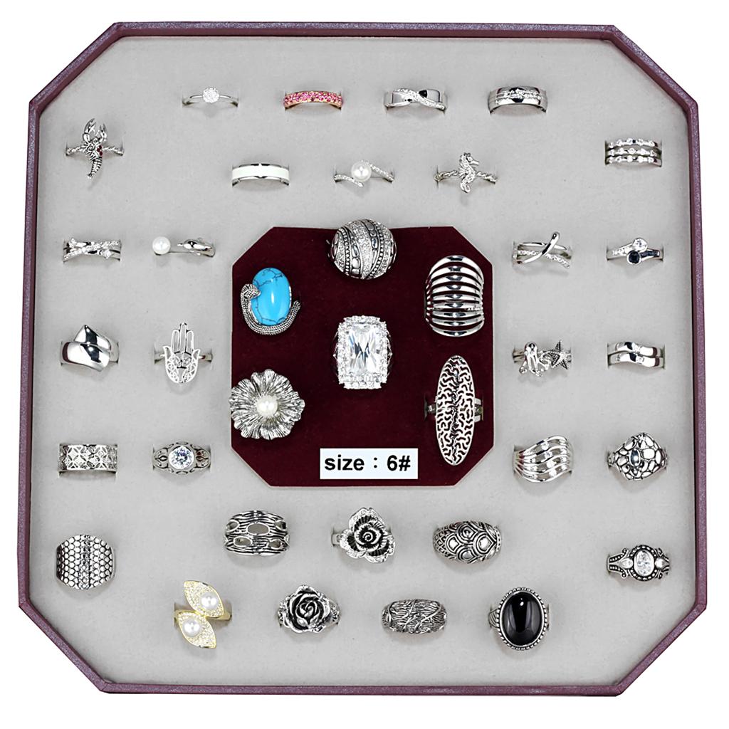 VK-016-SIZE6 - Assorted Brass Ring with Assorted in Assorted-0