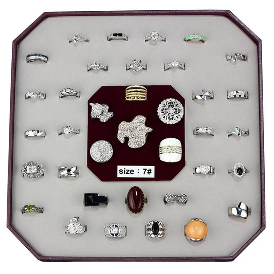 VK-017-SIZE7 - Assorted Brass Ring with Assorted in Assorted-0