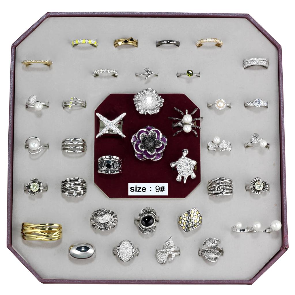 VK-017-SIZE9 - Assorted Brass Ring with Assorted in Assorted-0