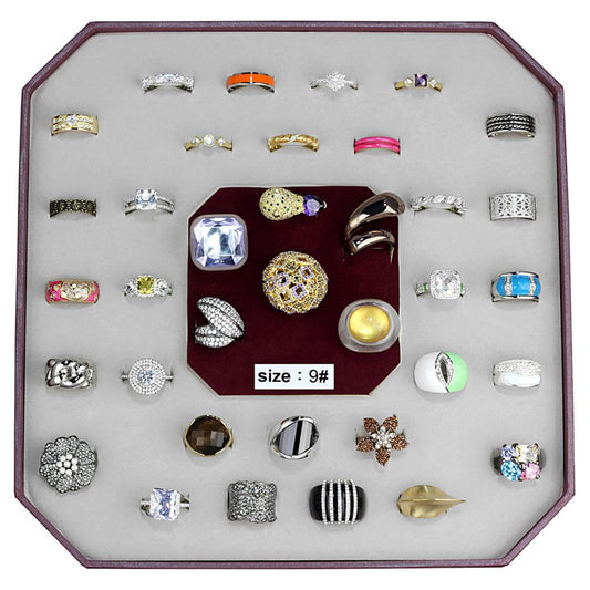 VK-019-SIZE9 - Assorted Brass Ring with Assorted in Assorted-0