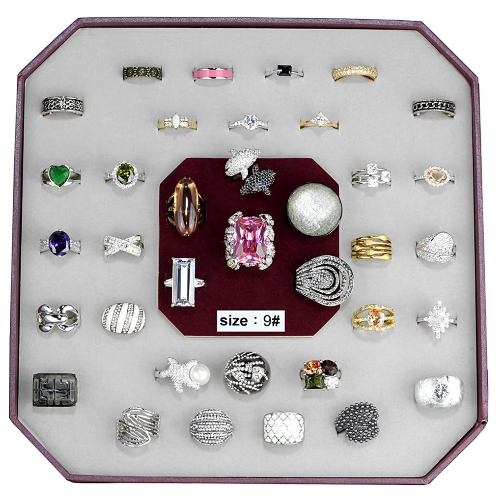 VK-023-SIZE9 - Assorted Brass Ring with Assorted in Assorted-0