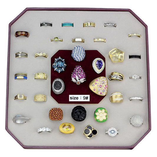 VK-026-SIZE9 - Assorted Brass Ring with Assorted in Assorted-0