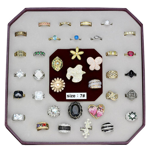 VK-028-SIZE7 - Assorted Brass Ring with Assorted in Assorted-0