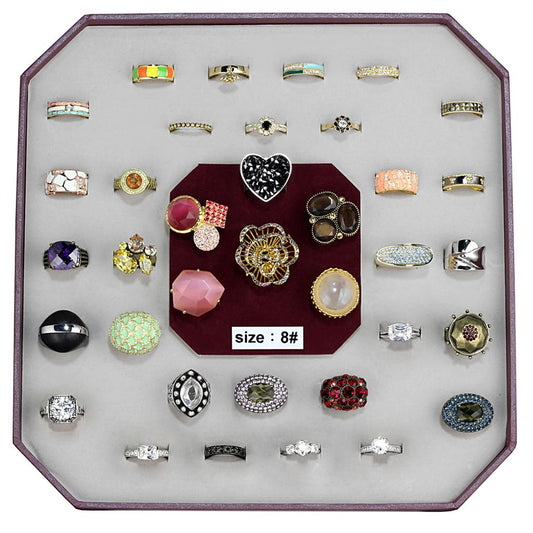 VK-031-SIZE8 - Assorted Brass Ring with Assorted in Assorted-0