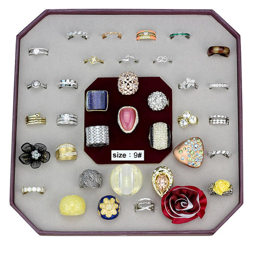 VK-031-SIZE9 - Assorted Brass Ring with Assorted in Assorted-0
