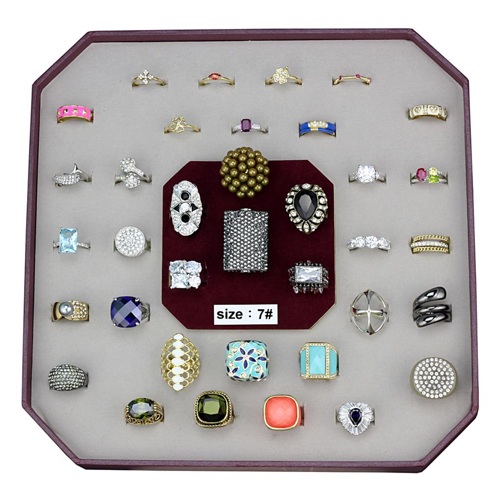 VK-032-SIZE7 - Assorted Brass Ring with Assorted in Assorted-0