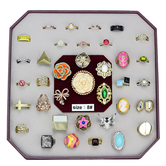 VK-036-SIZE8 - Assorted Brass Ring with Assorted in Assorted-0